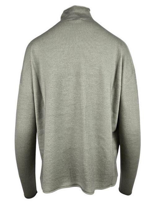 maglia donna lupetto salvia A rovescio | 1505/2459